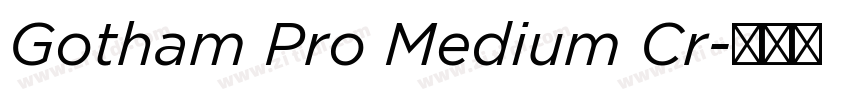 Gotham Pro Medium Cr字体转换